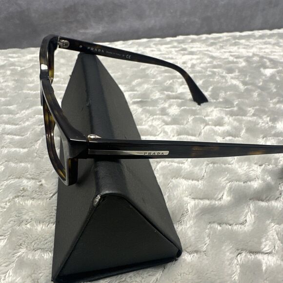 Prada Eyeglasses VPR 15Q Tortoise 2AU-1O1 Size 52-17 Optical Frame With Case - Picture 6 of 6